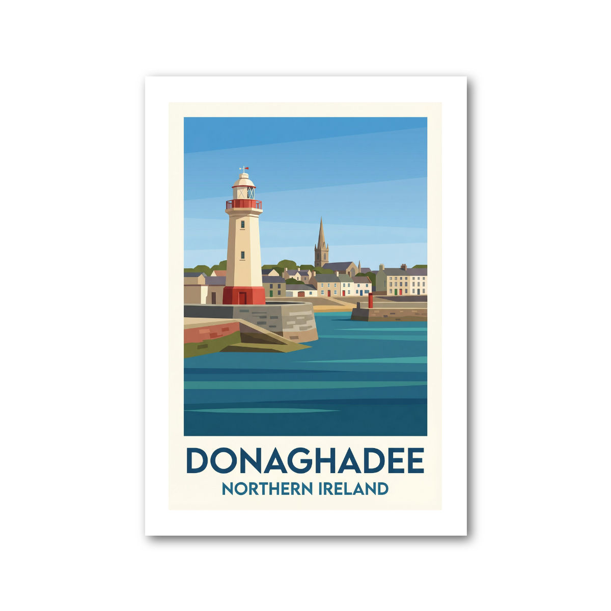 Donaghadee, Northern Ireland Travel Poster Giclee Art Print 475-6